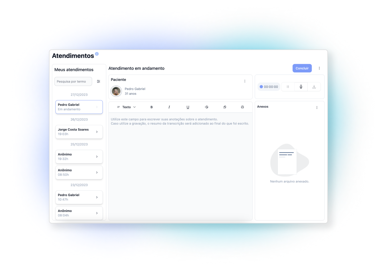 web interface from appoinments feature